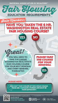 Fair House Testing Program Fair Housing and DEI Education Requirements | Washington Realtors